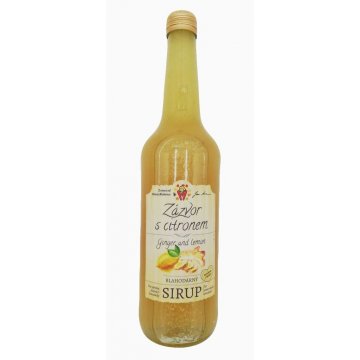 SIRUP ZÁZVOR S CITRONEM 0,5 l